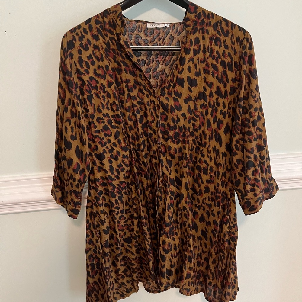 Animal Print Button Down